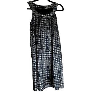 Bcbgmaxazria Shift Dress Women Medium Sleeveless Geometrical Designer Casual